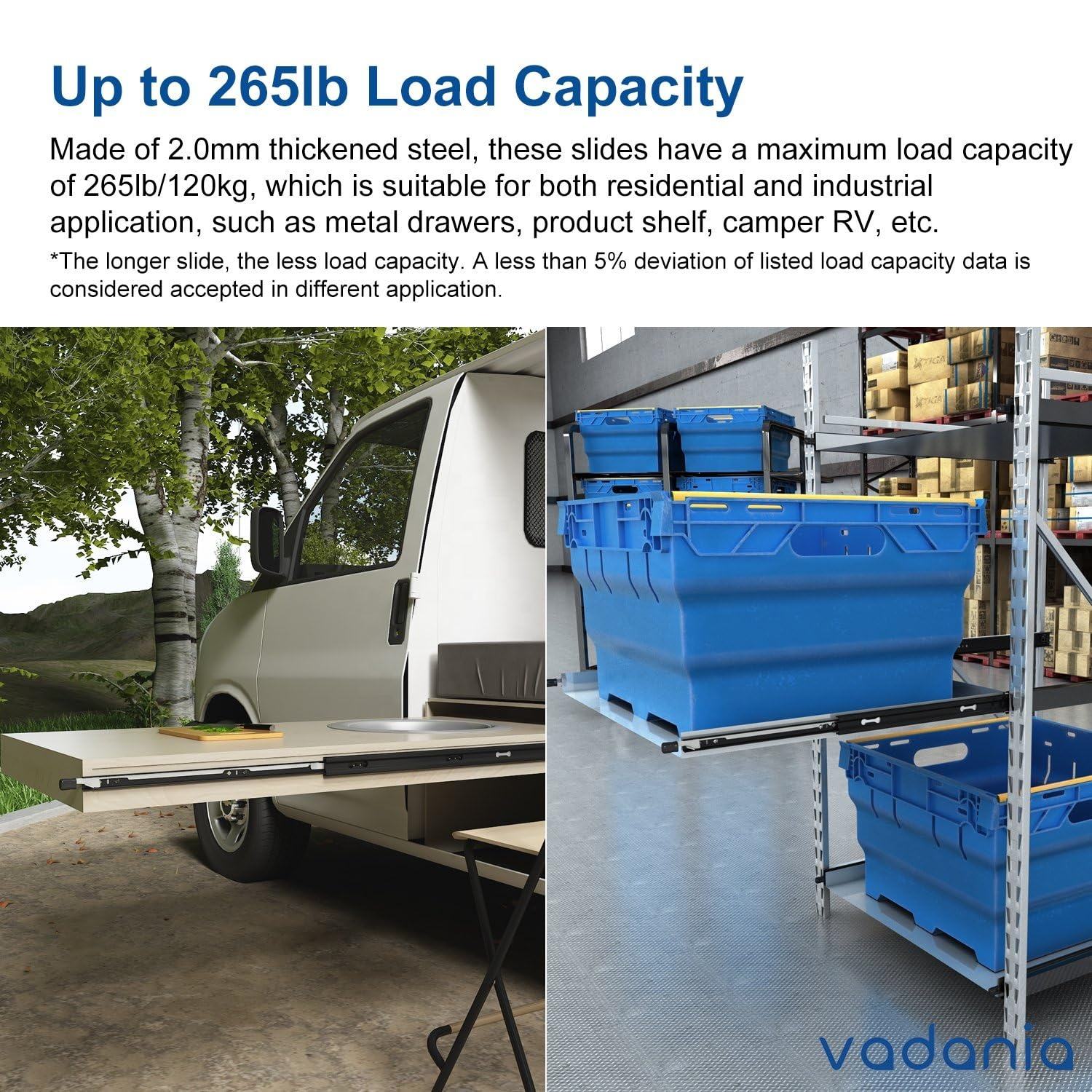 Diapositiva de cajón de servicio pesado de 40 'personalizado con cerradura, acero de rodilla en frío electropado negro, rodamiento de bolas de 3 veces desmontable