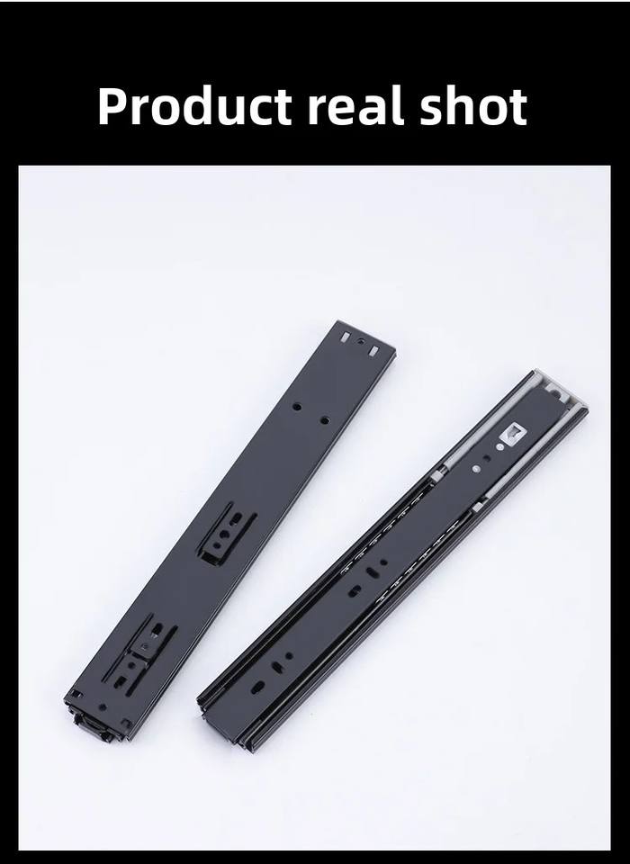 4.5cm de ancho de ancho Hogares de cajón de cierre suave 12 14 16 18 20 22 40 pulgadas Guía de seguimiento de bolas Guía de deslizamientos Corredores