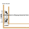 7630 Diapositivas de cajones de servicio industrial pesado Triple extensión completa Cajón de rodamiento de bolas Muebles Hardware Telescópico con bloqueo