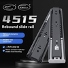 Cajón de gabinete Rebound Tasan Rodamiento de bolas Extensión completa de 45 mm suave de cocina de la cocina del cajón telescópico Guía del corredor