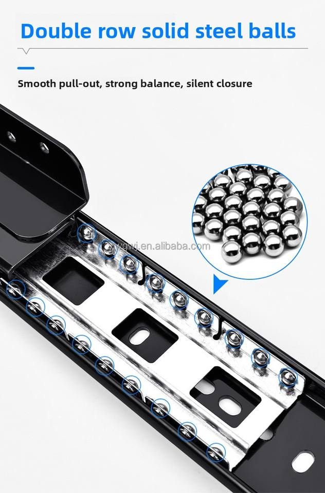 Guía de seguimiento de servicio pesado Desk Bay Window Window Top Extensión telescópica Ventana de riel de deslizamiento Desk Cadena de alféizar con bloqueo