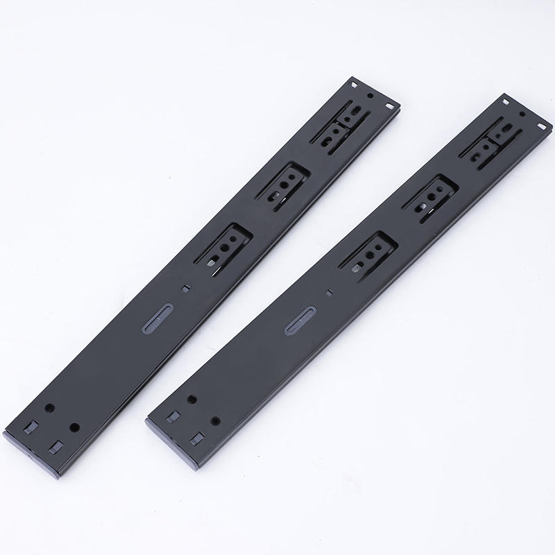 Fábrica de 45 mm Cantador de canal telescópico Tobado Telescópico 304 Piezas de muebles de metal de acero inoxidable Gabinete de cocina