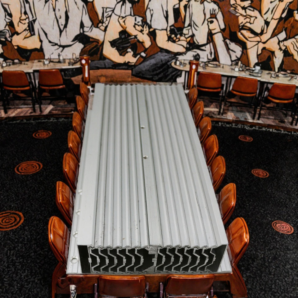 Mecanismo de mesa de comedor extensible de 3M Moderno se desliza por toboganes para sala de estar de cocina o al aire libre para hoteles