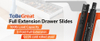 Cajón telescopio de 38 pulgadas Cajón de la cocina Gabinete de cocina Riestras de deslizamiento Push Cajón de cajón abierto Cantero de rodamiento de rodamiento suave