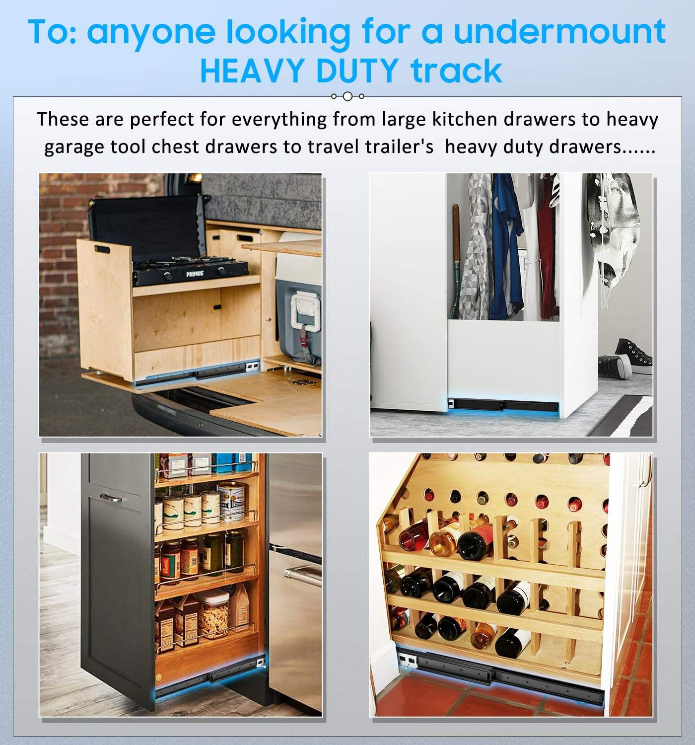 Cajón Rodamiento Rodamiento Deslizamiento Marco de la base de la base de rendimiento pesado Cajón del gabinete Cajón del cajón del fondo del fondo del fondo del fondo del fondo de la extensión completa