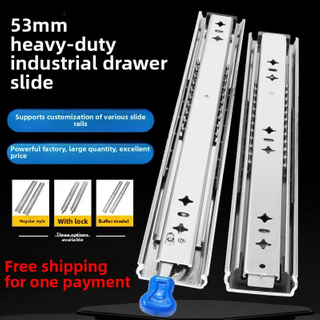 Push de zinc de servicio pesado 76 mm de tres pliegues de rodamiento de bolas de tres pliegues Push abiertos de cajón telescópico Diapositivas de extensión completa Canal telescópica