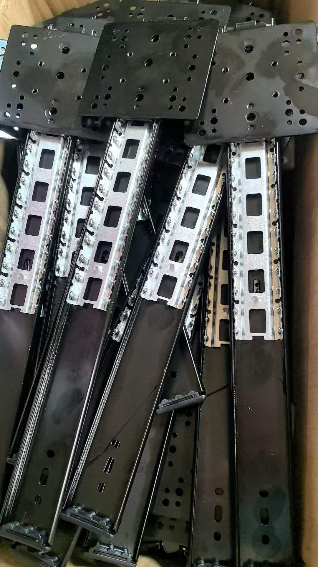 KV Pivot Dound Diapositiva Aplicación de hardware Recuadro Autodelamiento de 16 1/8 'Diapositiva (kit) Negro