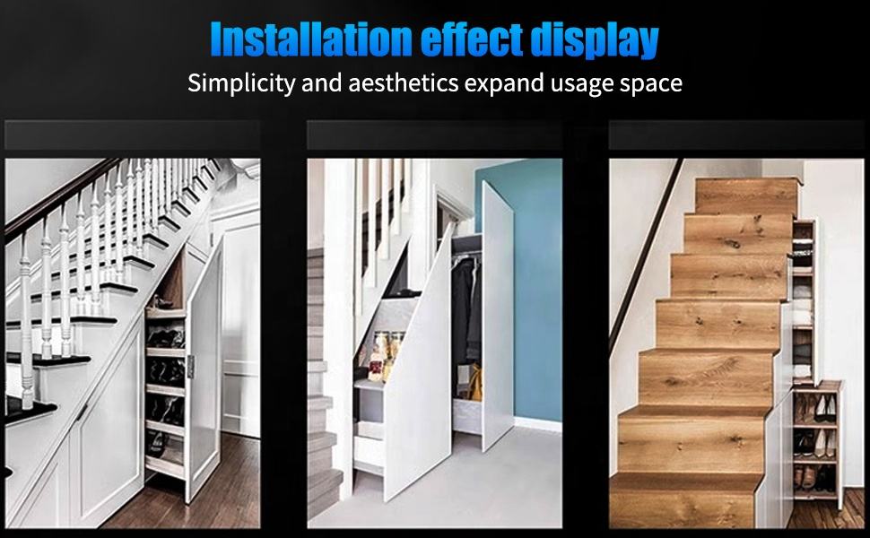 Submit de cajón de servicio pesado Tasan de cajón completo Montado de fondo oculto debajo de los rieles de metal de rodamiento Guía de rastreo Guía de deslizamiento
