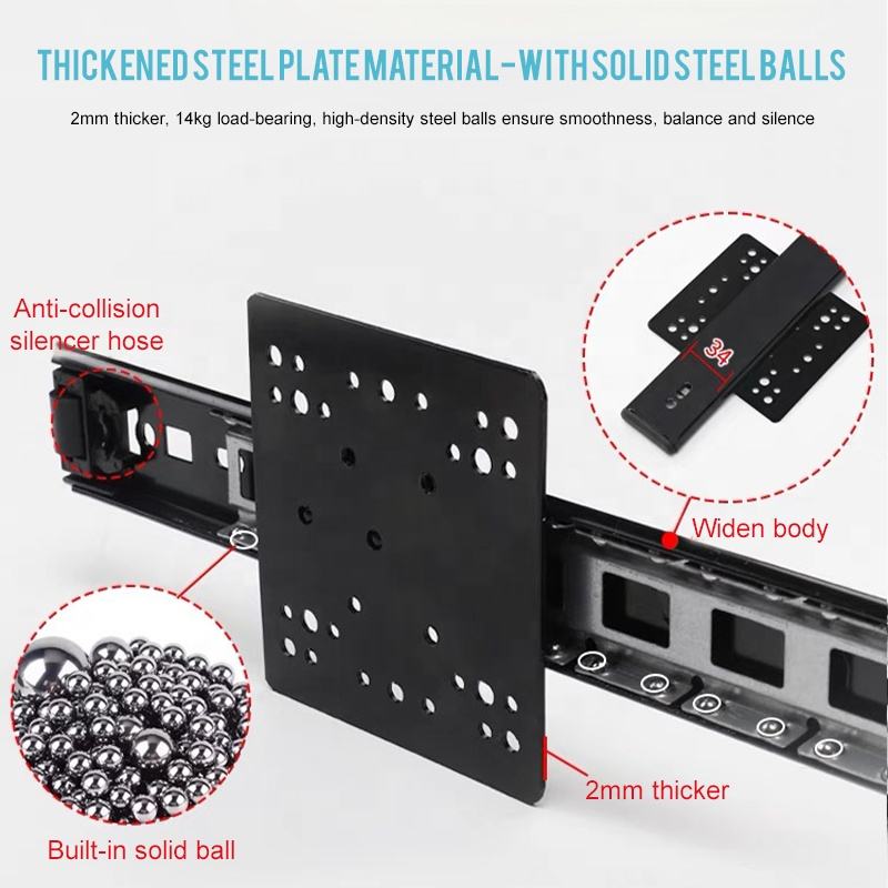 Hardware de muebles de 35 mm Palabina de bolsillo Tobogado Sistema de gabinete de cocina plegable para gabinete de televisión para gabinete de televisión