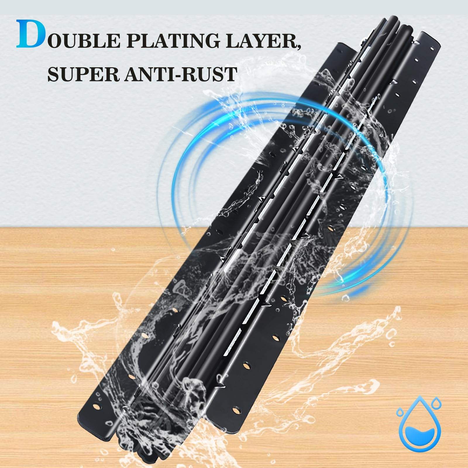 Escalera de rodamiento de bolas de extensión completa escalera de la base escondida del gabinete del gabinete del gabinete del fondo del fondo del fondo del gabinete cajón silencioso