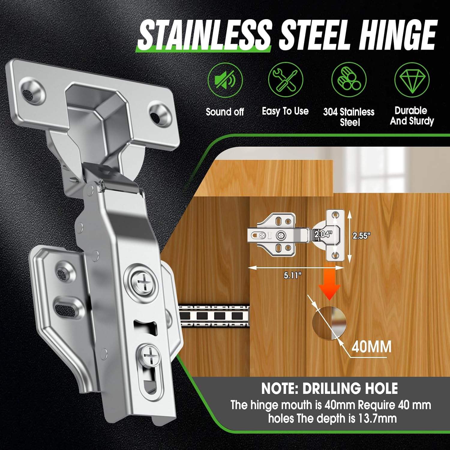 Diapositivas de la puerta de bolsillo de 12 pulgadas Kit de hardware de la puerta del pivote para puertas de gabinete de inserción 4 piezas