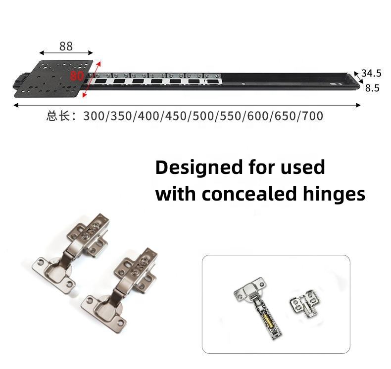 Hardware de muebles de 35 mm Palabina de bolsillo Tobogado Sistema de gabinete de cocina plegable para gabinete de televisión para gabinete de televisión