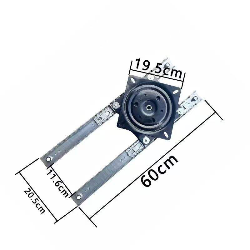 Market Hot 90 Grados Levante de mesa giratoria Diapositiva para muebles de cocina Hardware de placa de zinc girada, servicio pesado