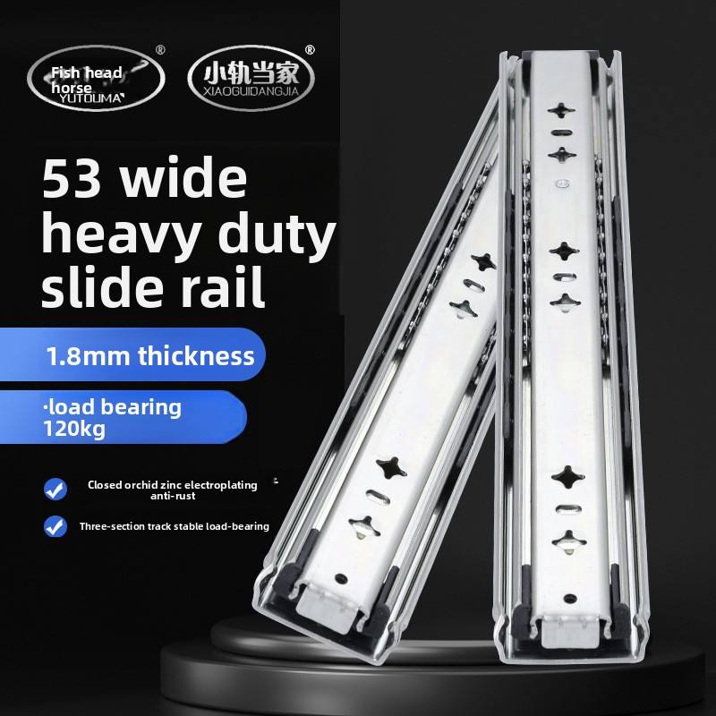 Tobogán de cajón de cierre suave de servicio pesado Montaje lateral de extensión completo 12 14 16 18 20 20 22 24 pulgadas Guía de seguimiento de bolas Guía deslizantes