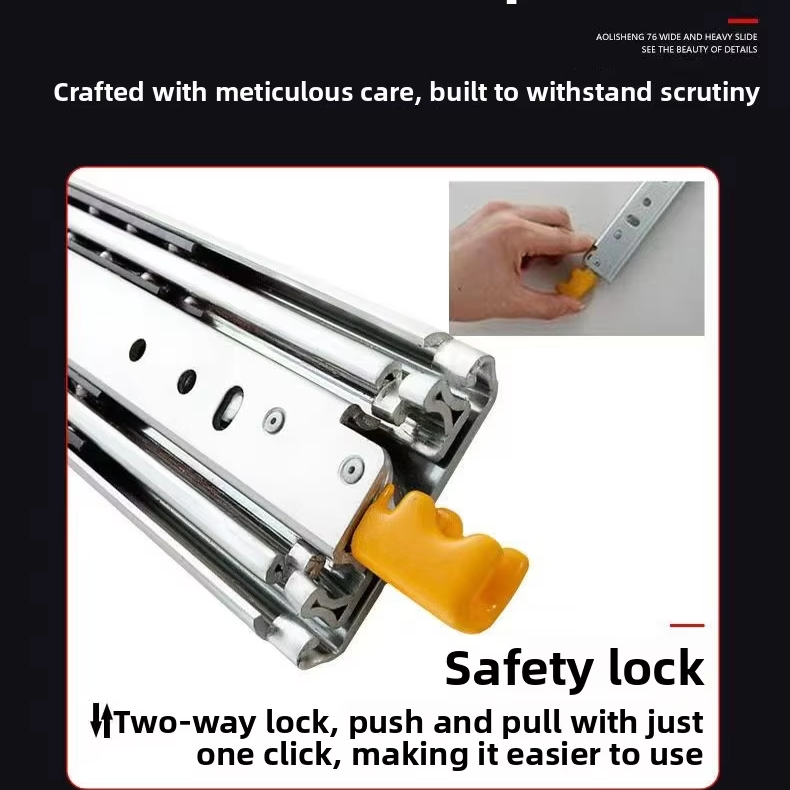 Controles de cajones de servicio pesados ​​competitivos de 51 mm hechos en Jieyang China acero enrollado galvanizado con amortiguación de primavera