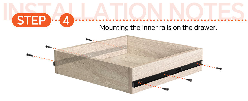 Telescopios de 28 pulgadas Cajón Tobogán Riestas de tobogán de la cocina Push Cajón abierto Cajón de cajón suave Cajón de rodamiento Tobogán