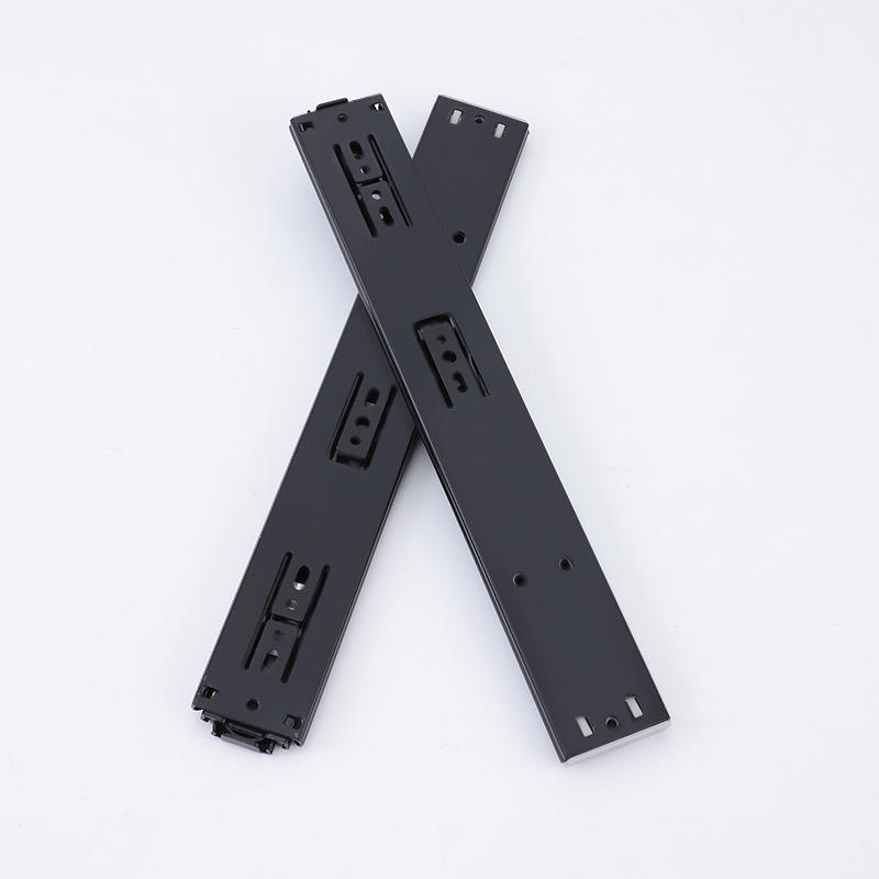 Cajón de gabinete Rebound Tasan Rodamiento de bolas Extensión completa de 45 mm suave de cocina de la cocina del cajón telescópico Guía del corredor