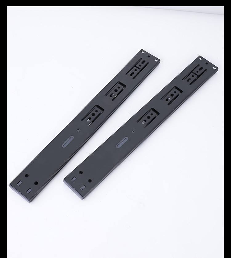 Rebound Telescopes Cajón Tobogán Cabinete de cocina Riestras de deslizamiento Push Cajón abierto Cajón de cajón Suave Cajón de rodamiento Tobogán