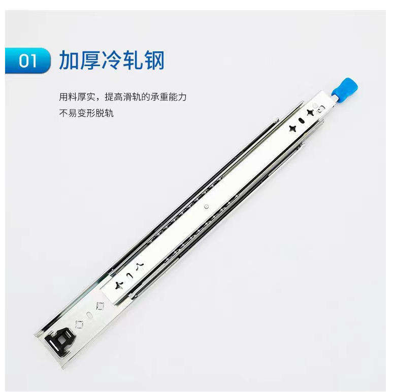 Ventas directas de fábrica 10 'Diapositiva de cajones de servicio pesado con bloqueo de 3 veces extensión completa, bloqueo de rodamiento de bolas bloqueado