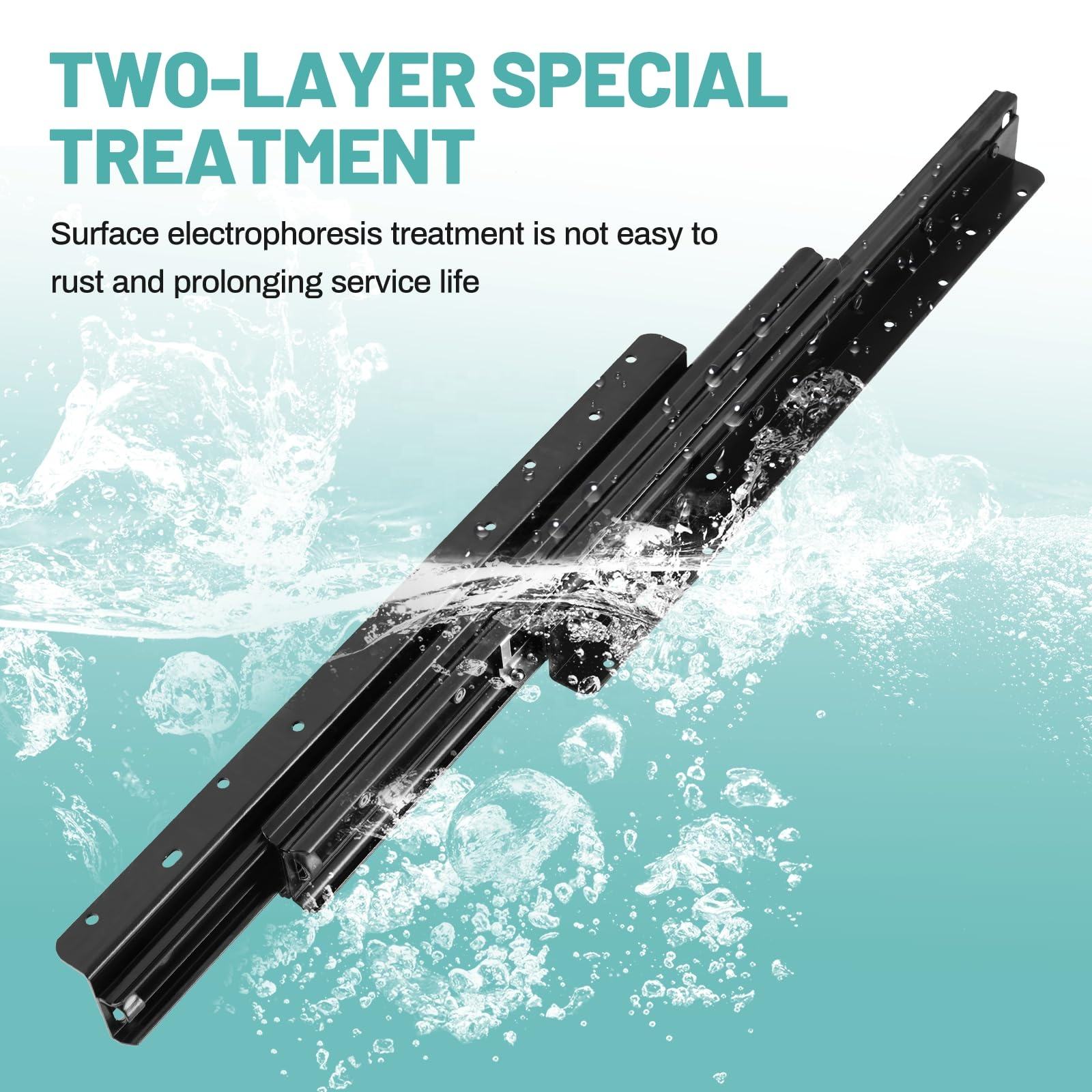 Cajón de servicio pesado Submitente Monte debajo del gabinete de la escalera de la parte inferior deslizamiento de la despensa de almacenamiento oculto estante de armario de almacenamiento