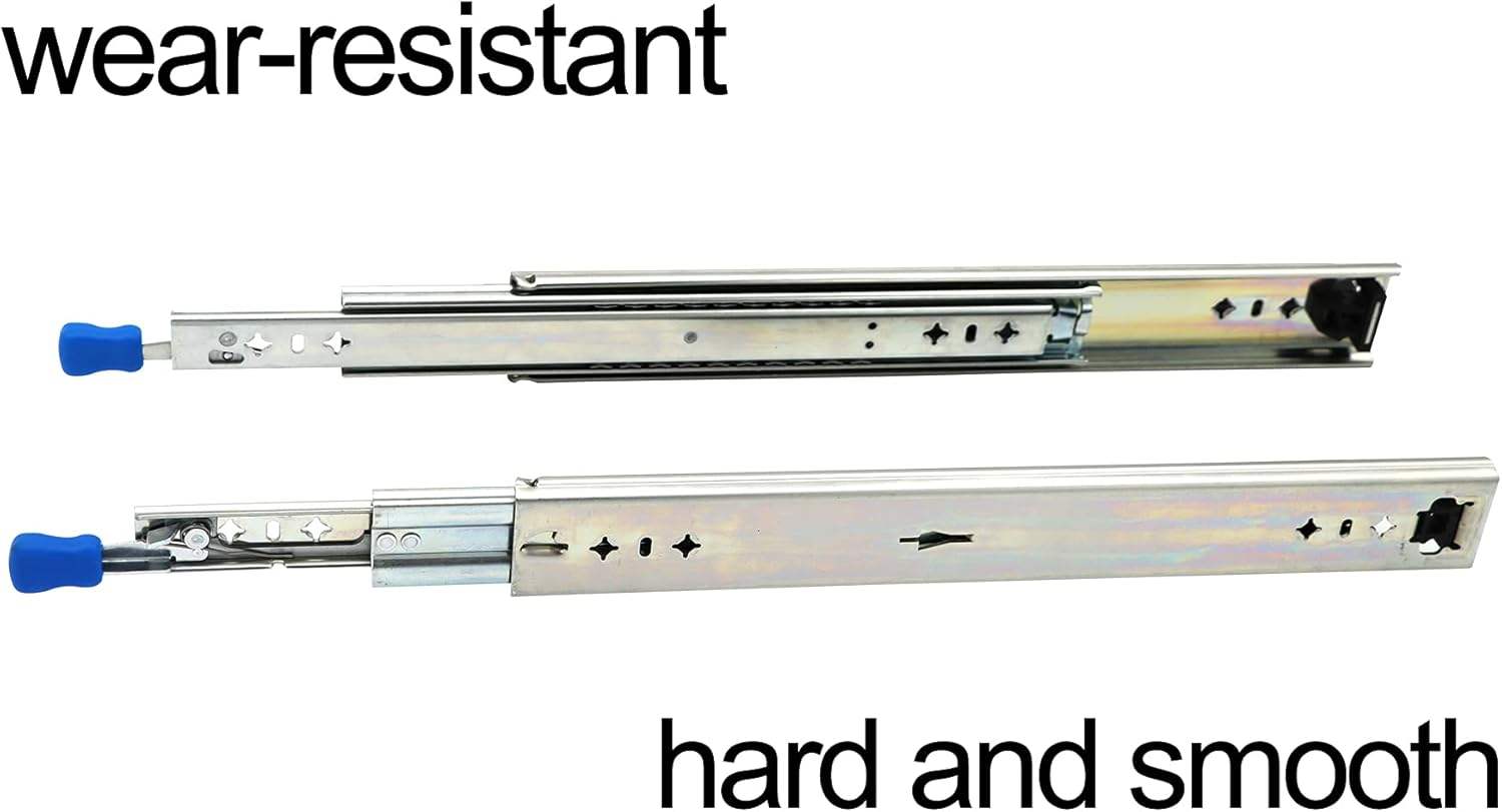 1 par 36 pulgadas de 260 lb Capacidades de cajón de servicio pesado Cajero de bola de 3 pliegas Hardware de acero inoxidable Cajón completo